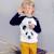 Sweat   et   panda Beige noir 1 - vertbaudet enfant 