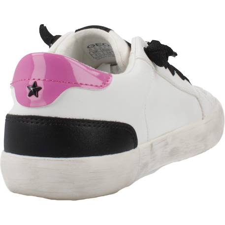 Basket fille modèle j gisli girl Blanc c0563+Noir c0404 3 - vertbaudet enfant 