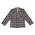 Chemise carreaux tartan    et   col mao  rimbaud Marron noir beige 3 - vertbaudet enfant 