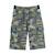 Bermuda  camouflage  en lin avec poches cargo  arcachon Kaki bleu ciel 3 - vertbaudet enfant 