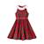 Robe qui tourne  à carreaux tartan   hepburn Rouge vert 3 - vertbaudet enfant 