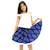 Jupe qui tourne     tie-and-dye  cancan Bleu marine blanc 1 - vertbaudet enfant 