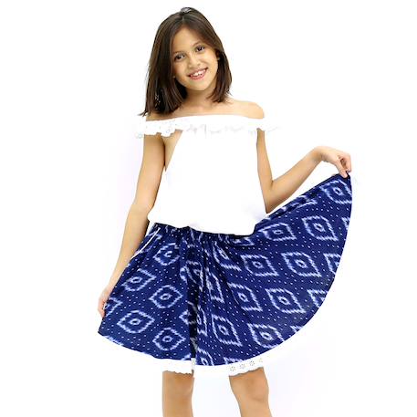 Fille-Jupe qui tourne     tie-and-dye  cancan