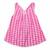 Blouse bretelles été   coton   et fine dentelle  anais Rose fuchsia blanc 3 - vertbaudet enfant 