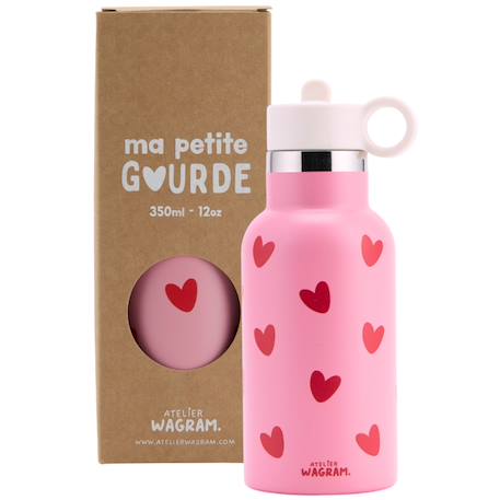 Gourde isotherme caramel (350 ml) Beige, blanc+Ecru, marron+Marron, beige+Rose, rouge 16 - vertbaudet enfant 