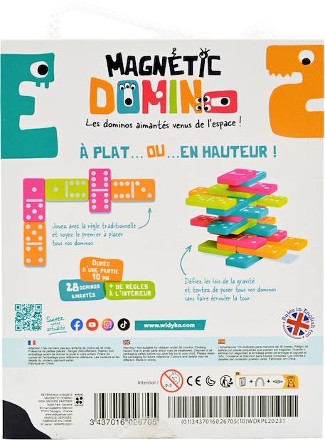 Magnetic domino Multicolore 4 - vertbaudet enfant 