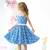 Robe cérémonie  fleurie  et   hepburn Bleu foncé rouge 1 - vertbaudet enfant 