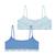 Lot de 2 brassières My petit prix Jean-fleurs+Orange-pois 4 - vertbaudet enfant 