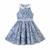 Robe col claudine    fleurie   hepburn Bleu marine blanc 3 - vertbaudet enfant 