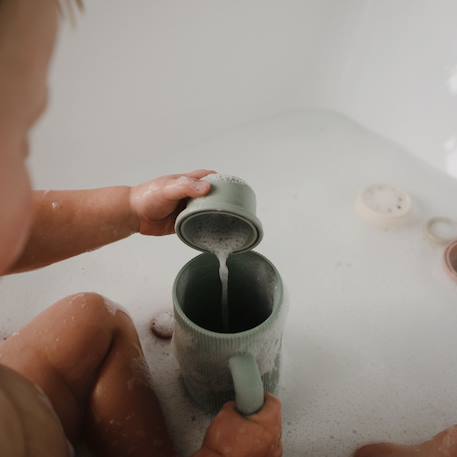 Gobelet de rinçage pour le bain natural Beige+Marron+Vert d'eau 11 - vertbaudet enfant 