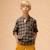 Chemise carreaux tartan    et   col mao  rimbaud Marron noir beige 1 - vertbaudet enfant 