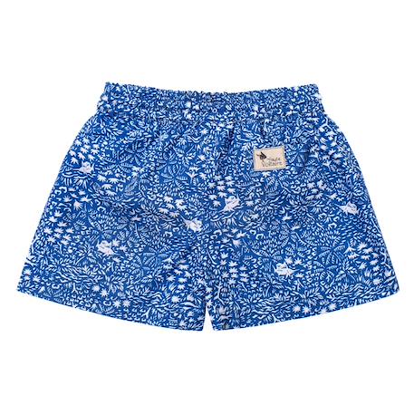 Short de bain  coton   et   swimboy Bleu roi blanc 3 - vertbaudet enfant 