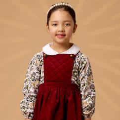 Blouse fleurie liberty  pour   col claudine  - vertbaudet enfant