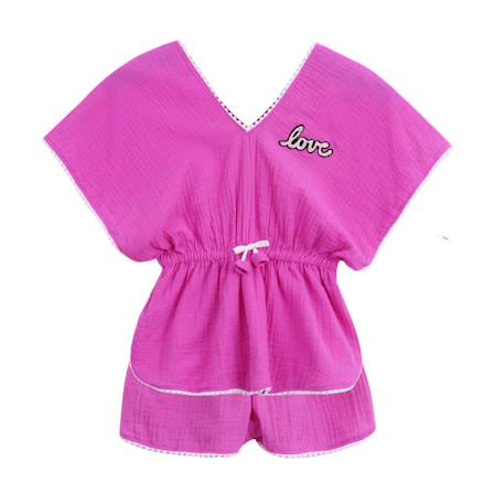 Tunique plage    avec short assorti   love Rose fuchsia 3 - vertbaudet enfant 