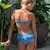 Maillot de bain  2 pièces  imprimé pingouin  swan Bleu roi 3 - vertbaudet enfant 