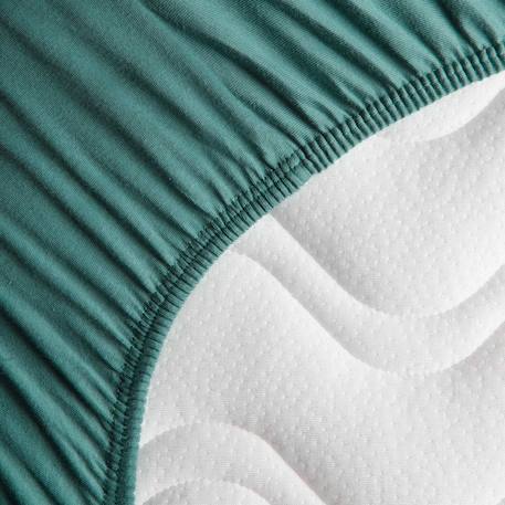 Drap housse coton bio jersey- berceau Blanc+Ecru+Eucalyptus+Naturel+Terracotta 11 - vertbaudet enfant 