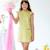 Robe chinoise  liberty  à col mao  annam Jaune rose fuchsia 1 - vertbaudet enfant 