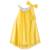 Robe demoiselle d'honneur  col liberty   alizée Jaune fleuri rose bleu+Rose fleuri multicolore 3 - vertbaudet enfant 