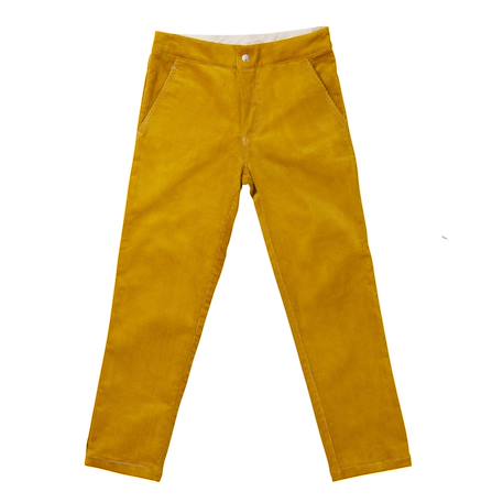 Pantalon chino hiver   velours   sainclair Bleu marine+Jaune+Noir 8 - vertbaudet enfant 