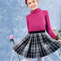Jupe plissée hiver   carreaux tartan   london  - vertbaudet enfant