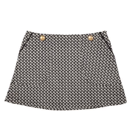 Jupe courte hiver    pied de poule  et    emma peel Noir et blanc 3 - vertbaudet enfant 