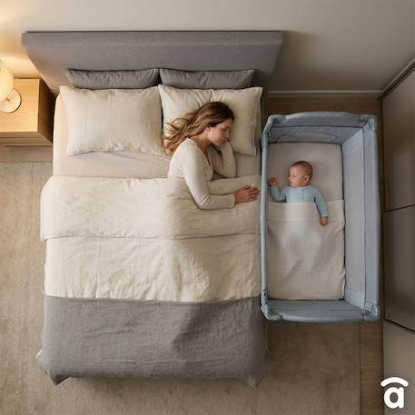 Lit de voyage cododo together Gris 2 - vertbaudet enfant 