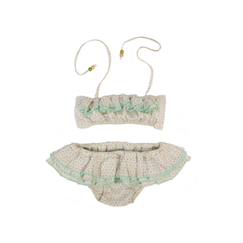 -Maillot de bain 2 pièces   à volants  swan