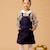 Robe salopette   jeans     lola Bleu marine 1 - vertbaudet enfant 