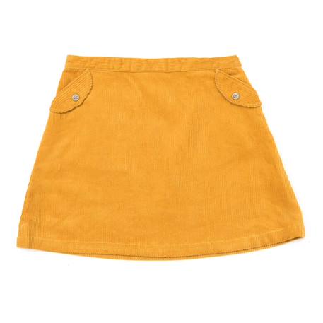 Jupe   en velours   vanessa Jaune 3 - vertbaudet enfant 