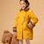 Manteaueau long   velours   col fausse fourrure  anoushka Jaune marron 1 - vertbaudet enfant 