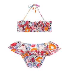 Maillot de bain 2 pièces fleuri hawaï     swan  - vertbaudet enfant