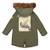 Parka chaude garçon longue à capuche - rock & peace Vert kaki 3 - vertbaudet enfant 