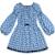 Robe  fleurie   à manches longues et col smocks  chimene Beige marron+Bleu lilas+Bleu roi+Orange vert 13 - vertbaudet enfant 