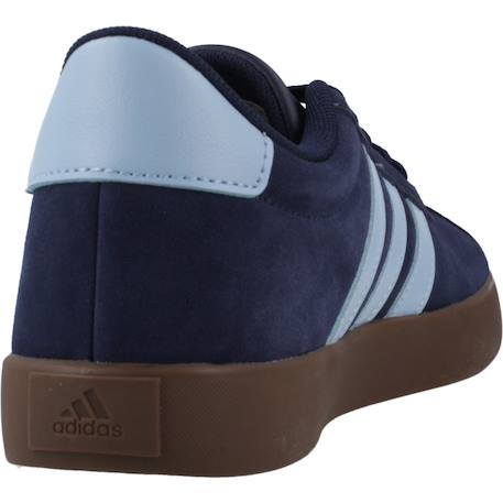 Basket garçon cuir style court lacets Bleu indigo 3 - vertbaudet enfant 