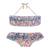 Maillot de bain 2 pièces liberty    swan Bleu liberty 1 - vertbaudet enfant 