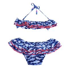 Maillot de bain 2 pièces   imprimé poissons koi   swan  - vertbaudet enfant