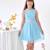 Robe demoiselle d'honneur  en voile    hepburn Bleu ciel 1 - vertbaudet enfant 