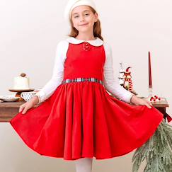 Robe qui tourne velours    hepburn  - vertbaudet enfant