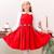Robe qui tourne velours    hepburn Rouge tartan vert 1 - vertbaudet enfant 