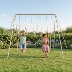 Jouet-Jeux de plein air-Portique  pour les adolescents en métal 3,50 m - baxter 2 - 4 personnes