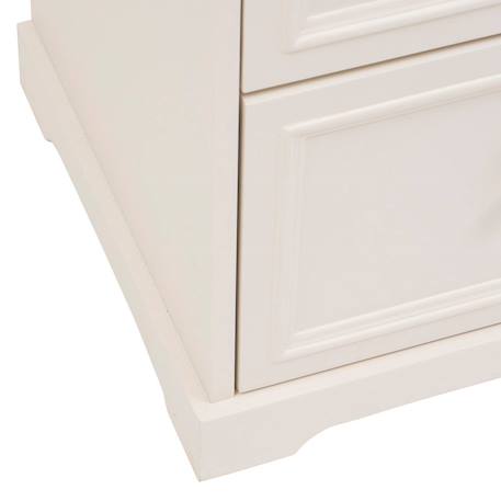 Commode 3 tiroirs plateau placage frêne - mohea Ivoire 3 - vertbaudet enfant 