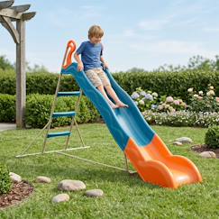Jouet-Jeux de plein air-Toboggan linou bleu 2,63 m pour enfants