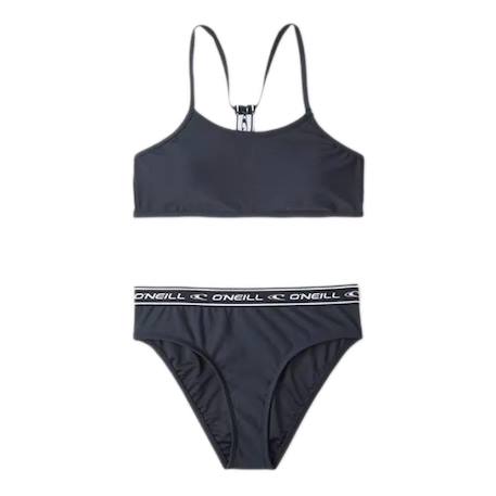 Maillot de bain deux pièces sportclub Noir+Rose 1 - vertbaudet enfant 
