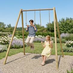 Jouet-Jeux de plein air-Aires de jeux-Balançoire en poutre métal 3 m ado walter 2 - 2 personnes