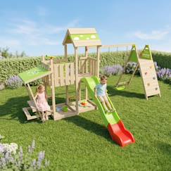 Jouet-Aire de jeux avec toboggan 2,20 m zesty xpression xl - 14 enfants