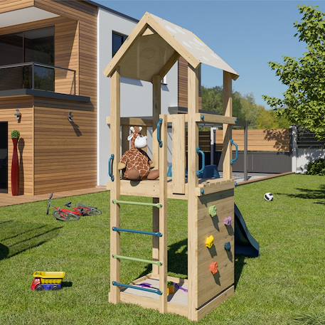 Aire de jeux avec toboggan sunny xperience pour enfants Bois 4 - vertbaudet enfant 
