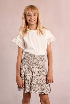 T-shirt manches à volants  - vertbaudet enfant
