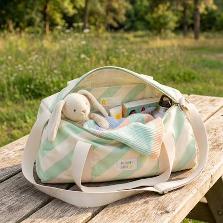 Sac bowling enfant en coton Jaune+Rose+Vert 18 - vertbaudet enfant 