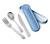 Ensemble de couverts en inox Bleu 1 - vertbaudet enfant 