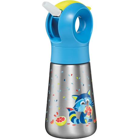 Gourde enfant inox étanche Bleu+Vert+Violet 1 - vertbaudet enfant 